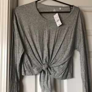 Long sleeve crop